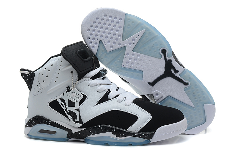 Air Jordan 6 Mens Shoes Black/White Online